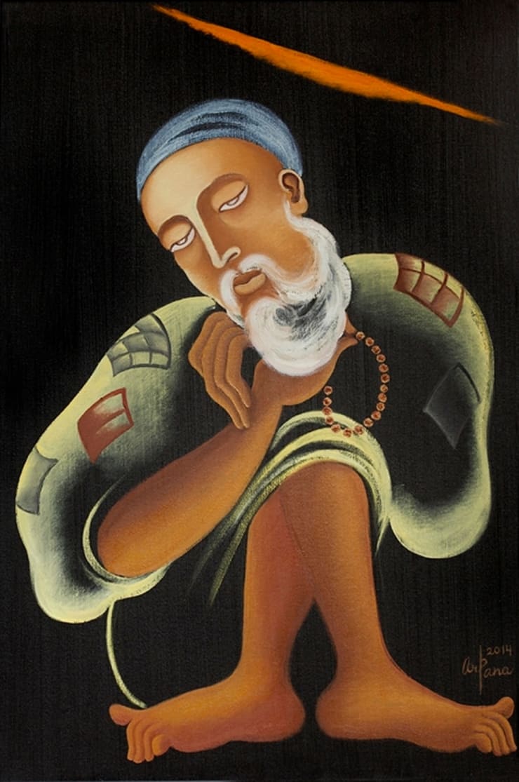 Arpana Caur Nanakji, 2014 Oil on Canvas 36" x 24"