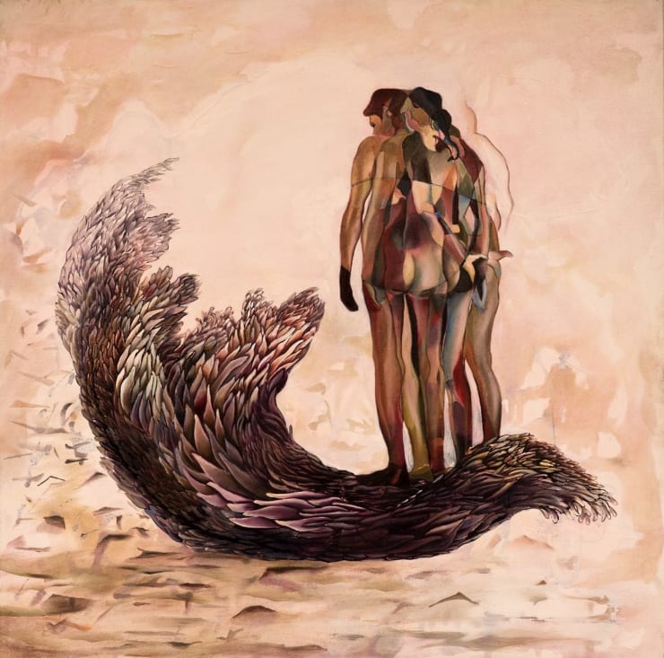 Vasundhara Tewari Broota The Crossing - 1, 2015 Oil on Canvas 36" x 36"