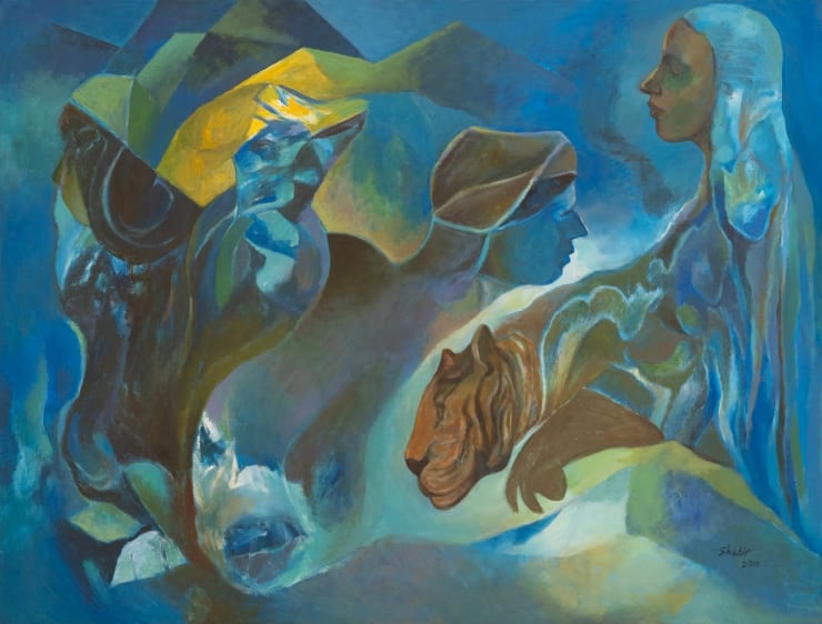 Shabir Hussain Santosh Untitled, 2019 Acrylic on Canvas 36 x 48 in