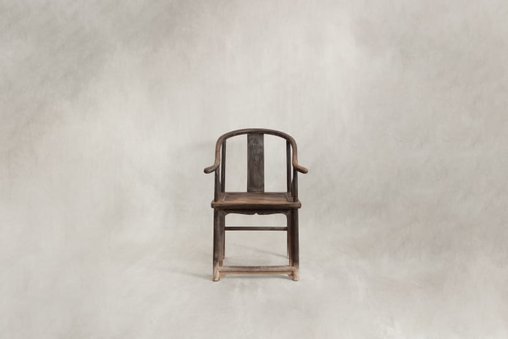 Chinese Antique Single Horseshoe-back Armchair, Henan Province, Early 19th Century Elm wood 102.5 cm H (seat 52 cm) × 52 cm W × 65.5 cm D