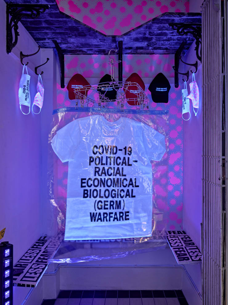 Aida Wilde, Covid 19- Germ Warfare: After Haring (T-shirt), 2020