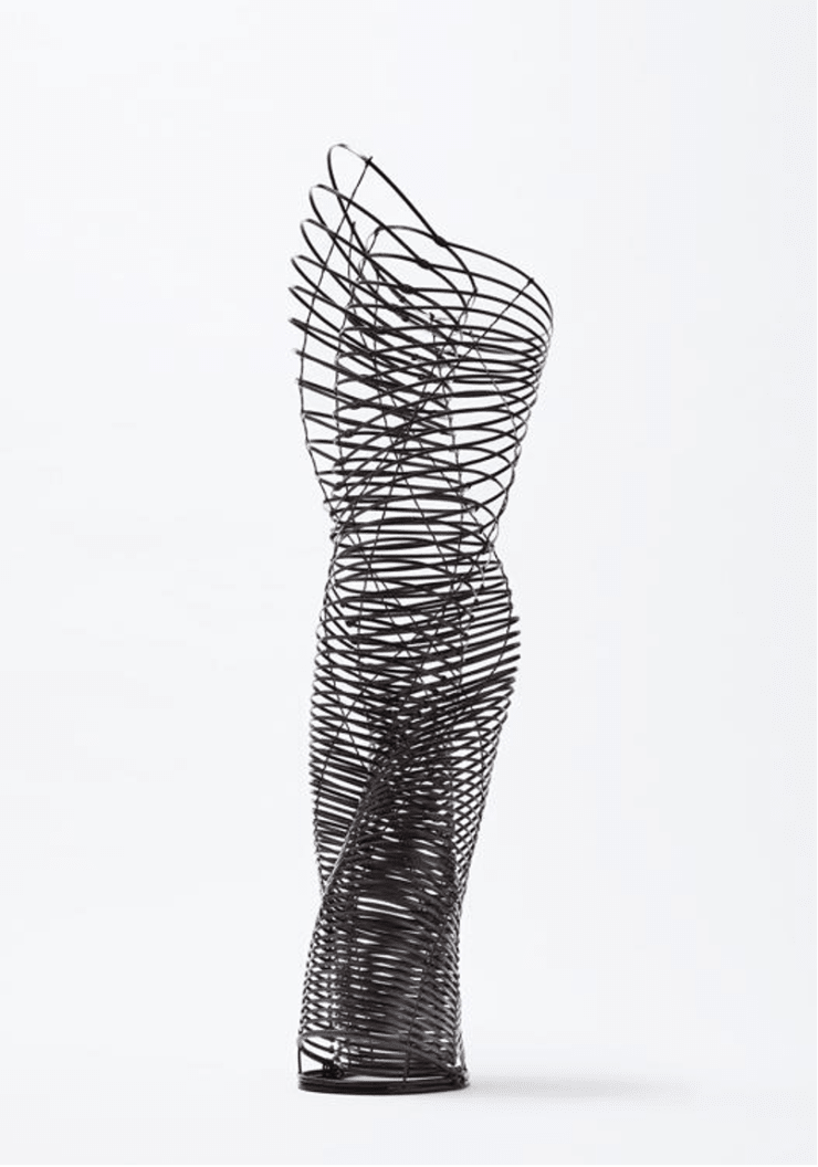 Tanabe Chikuunsai IV & Sawako Kaijima Disappear XII, 2022 Bamboo madake and rattan 94.5 x 24 x 28 cm Ed. 4/20