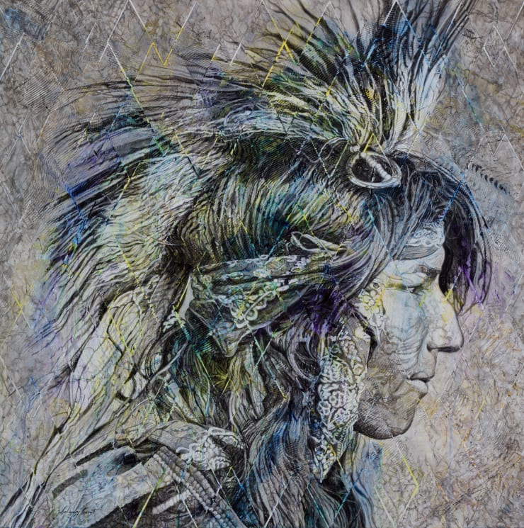 Credence, 2017 Acrylic on Wood 48 x 48 x 2 in 121.9 x 121.9 x 5.1 cm