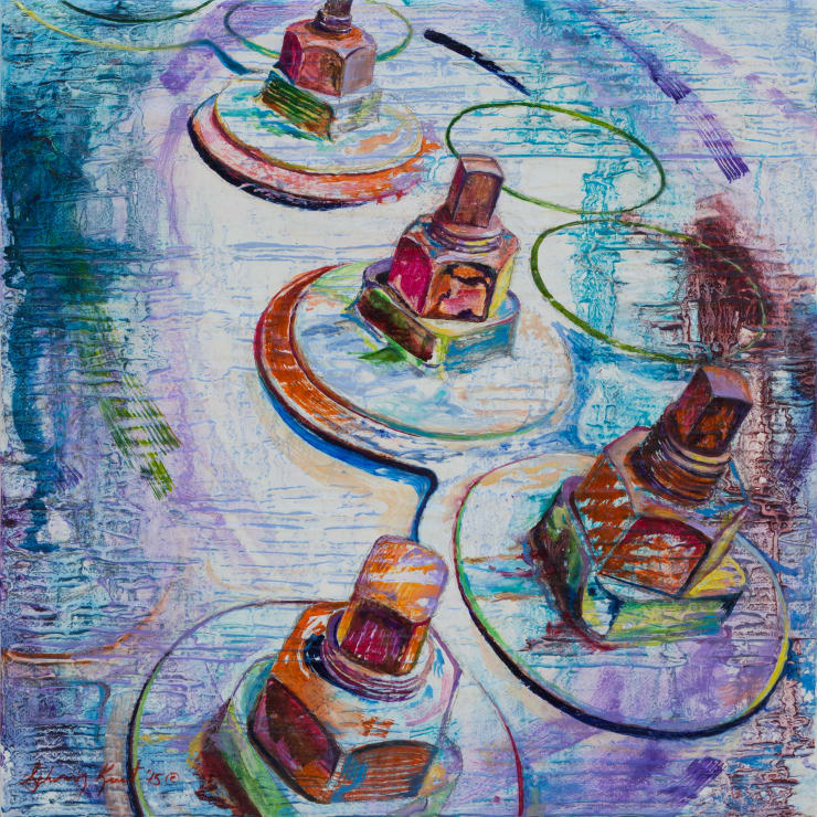 Rock in the Box, 2015 Oil on Canvas 12 x 12 in 30.5 x 30.5 cm