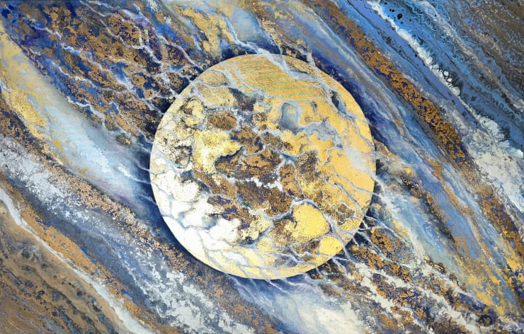 Maria Lys, Moonlit Night on the Sea, Moon Series, 2023