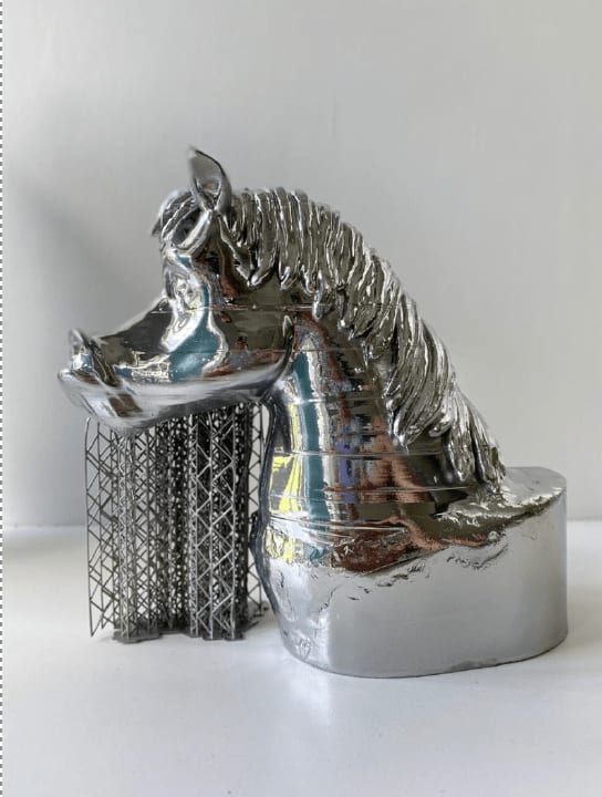 Anna Chekh, Hidden Shadow Man , 2022