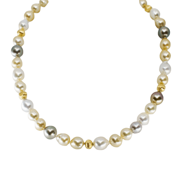 South Sea Pearl Necklace by Fringe Gallery studio jeweler Barbara Heinrich