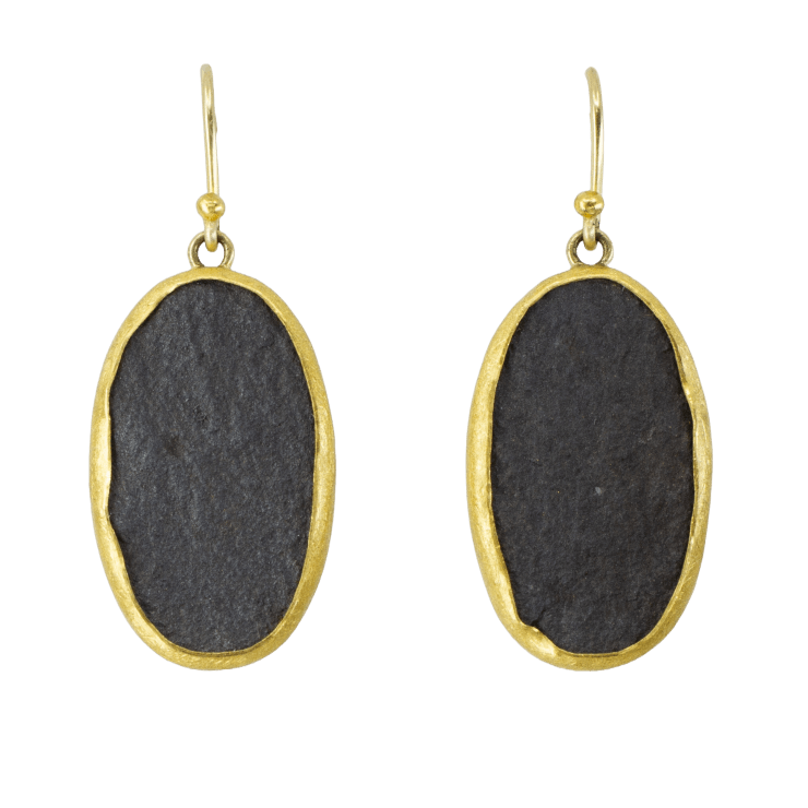 Rough Hematite Earrings