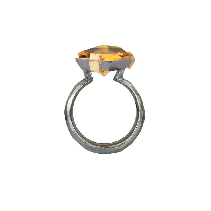 Citrine Facets Ring
