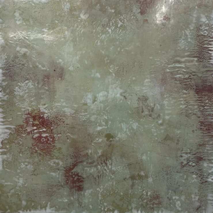 "Fountain", an encaustic painting by slate gray gallery artist Shawna Moore