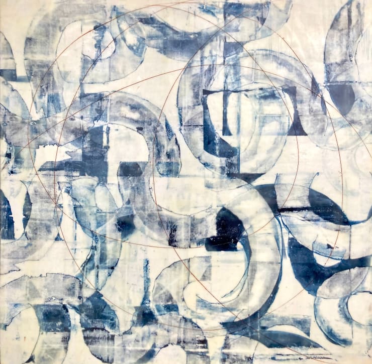 "Possibilities" a Mixed Media encaustic painting by slate gray gallery artist Judith Kohin