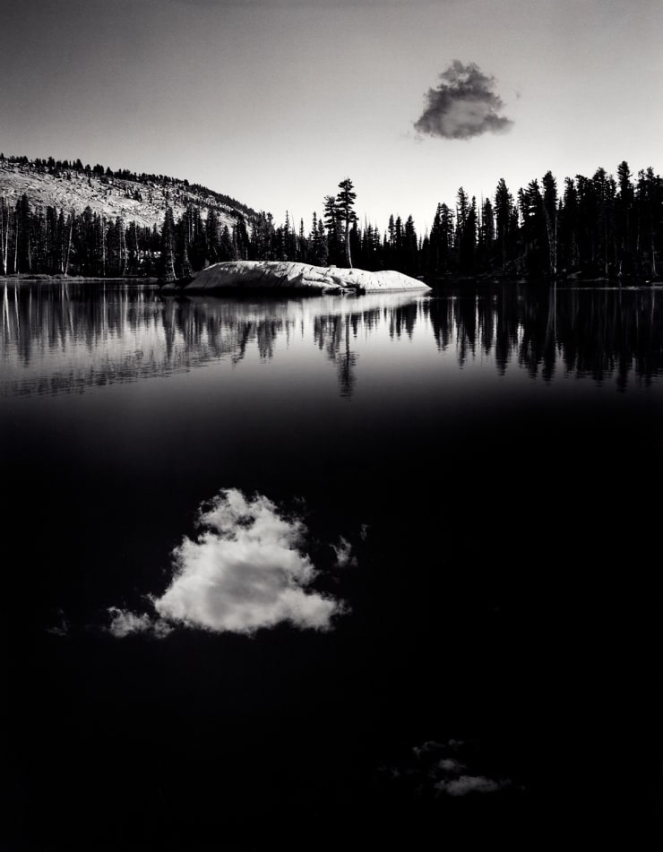 Silver Gelatin print of Reflection of Cloud in Water by Fringe Gallery Artist Jerry Uelsmann