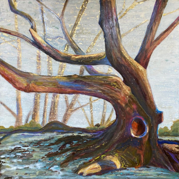 Lean on Me 18x18 Museum Wrapped Canvas Print