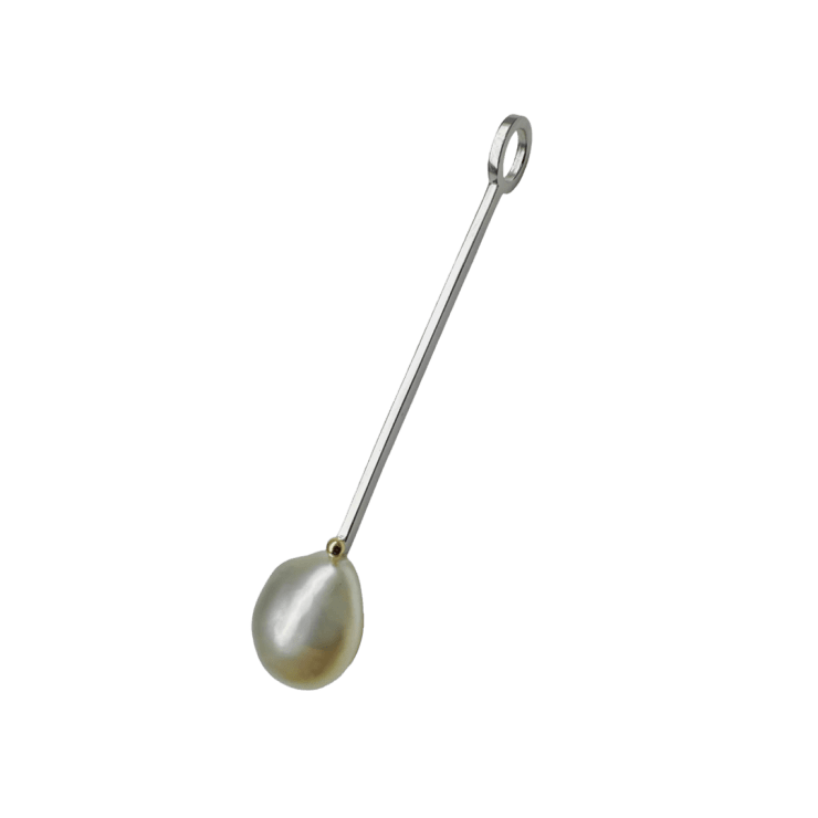 Long South Sea Baroque Pearl Charm