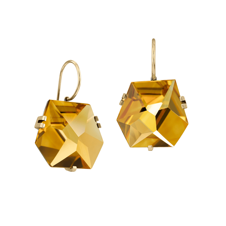 Citrine Facets Earrings