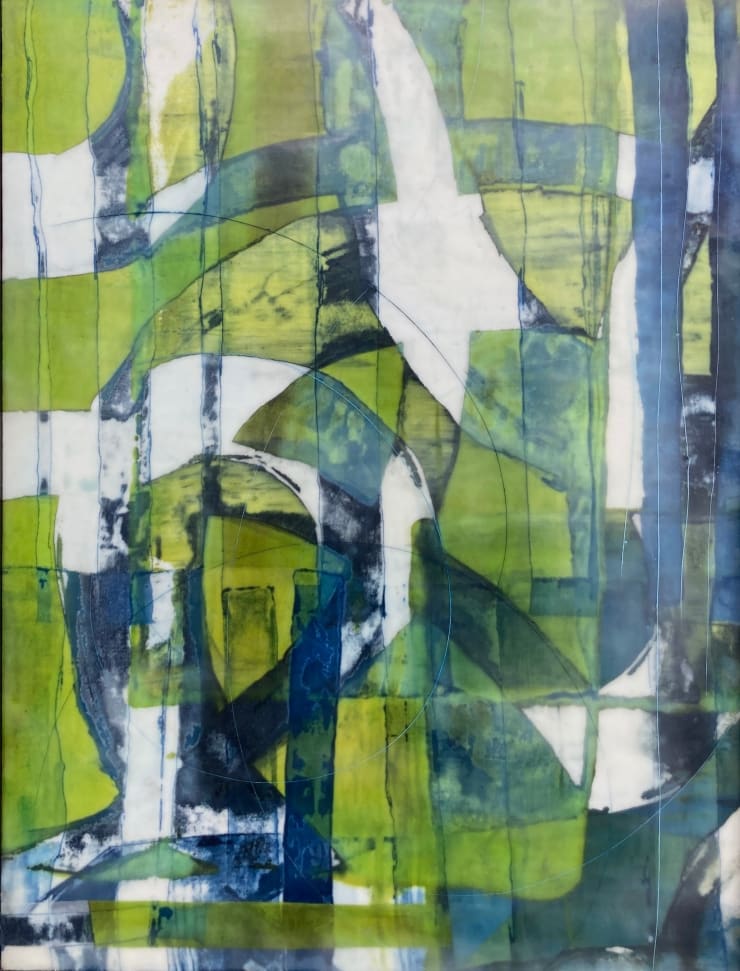 Judith Kohin Deep Mystery, 2023 Mixed Media Encaustic 23 3/4 x 17 3/4 in 61 x 45.7 cm 23 7/8 x 17 7/8 in framed