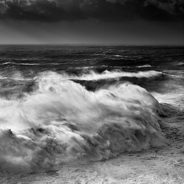 Alessandro Puccinelli black and white photo of waves crashing