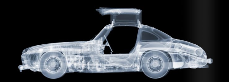 Nick Veasey, 1955 Mercedes 300SL Gull-Wing