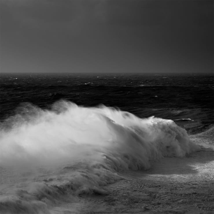 Alessandro Puccinelli black and white sea photo of waves crashing
