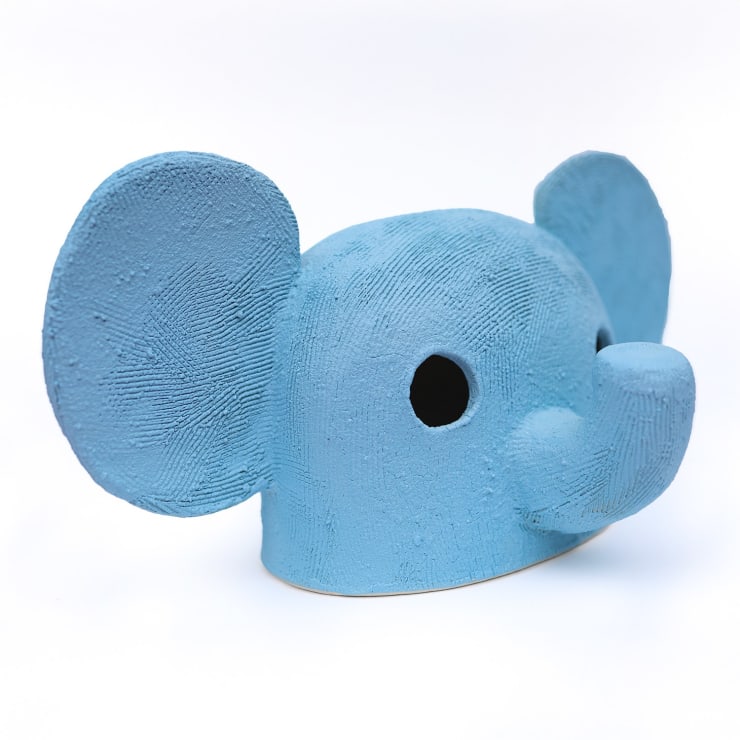 Austyn Taylor sculpture of blue elephant