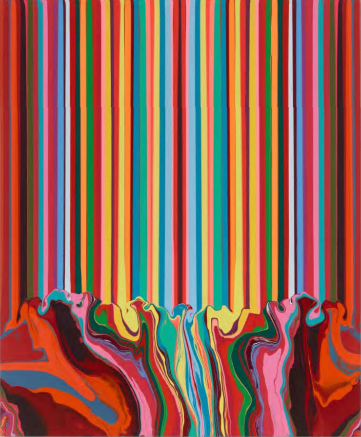 Ian Davenport, The Bottom is the Top, 2024