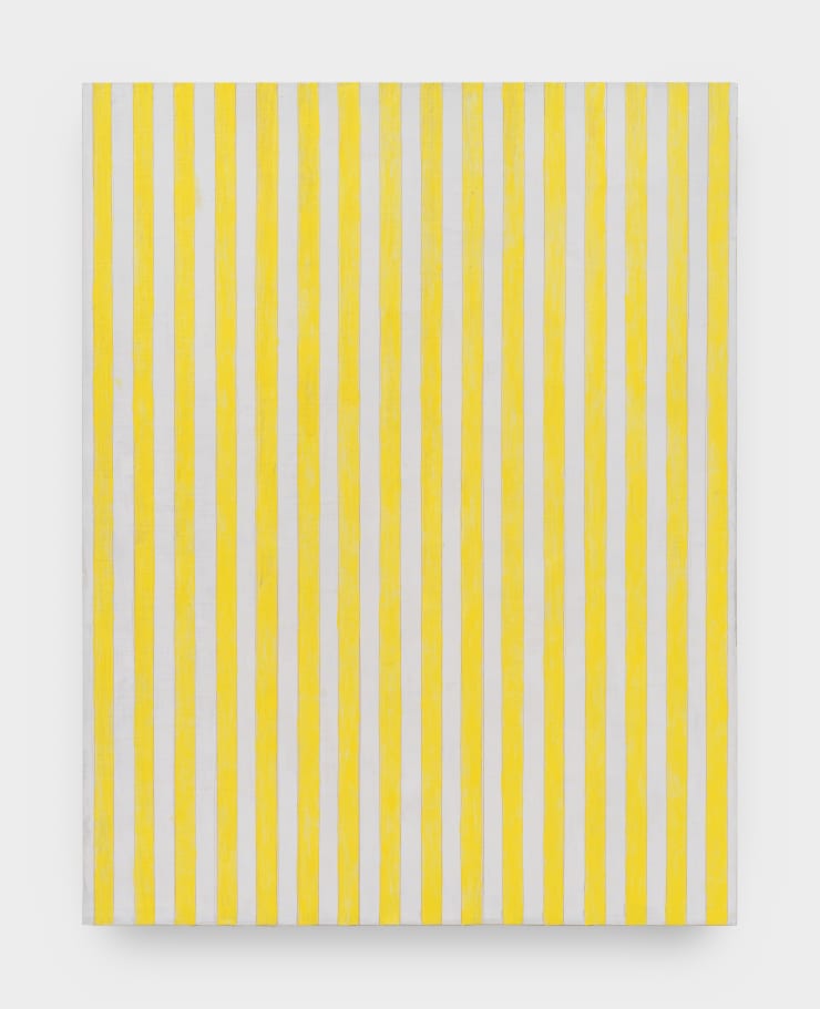 Brian Sharp, Untitled (yellow / white stripe), 2025