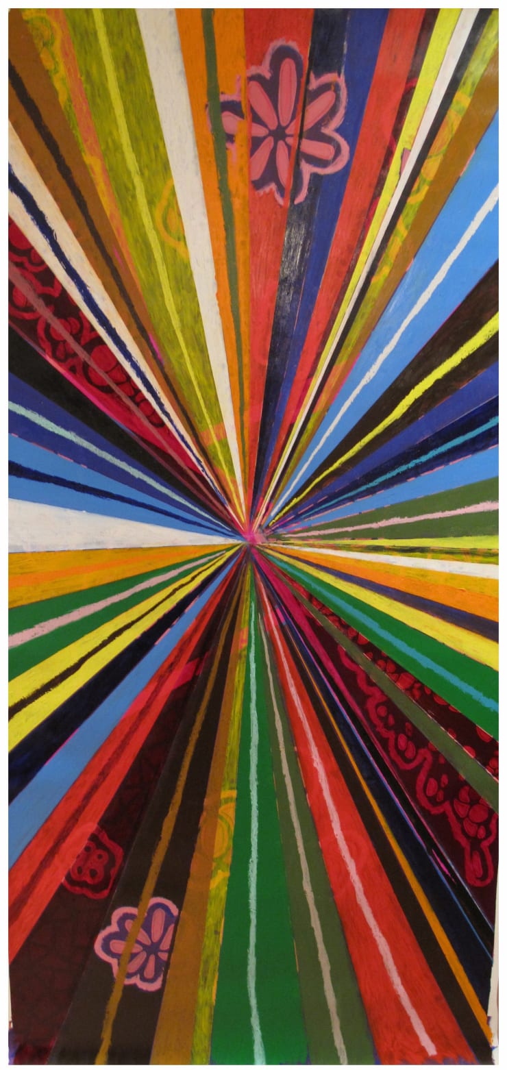Big ColorFly II | 2011-2012 Oil stick, pencil & acrylic on canvas 205 x 93 cm - 80.7 x 36.6 inch