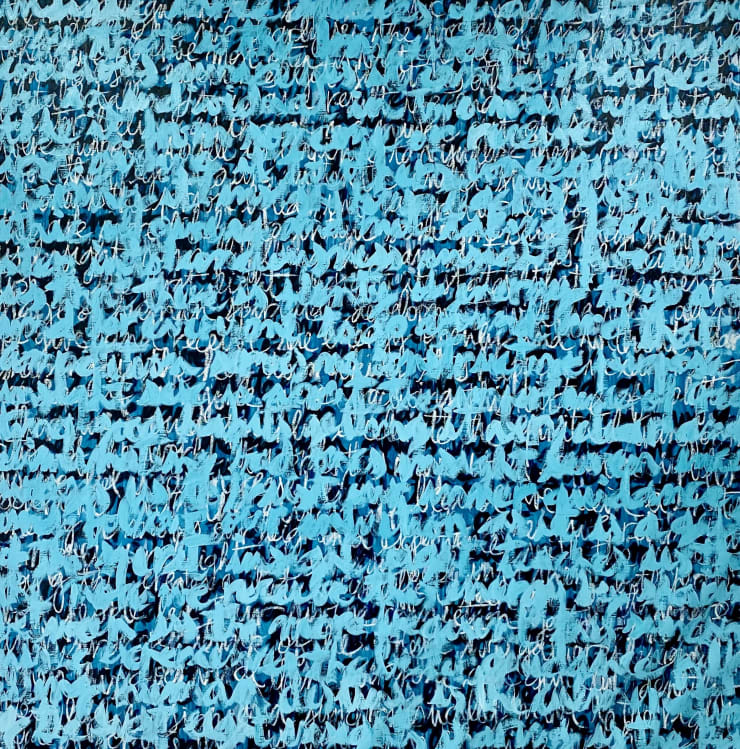 The prophecy crop up in Peru| 2022 Watercolor, acrylic, oil stick and oil on canvases | 200 x 200 cm - 78.74 x 78.74 inch