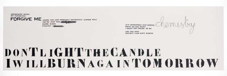 Chemistry (Homage to you) | 2010 Mixed media on board 45 x 155cm - 18.5 x 61 inch