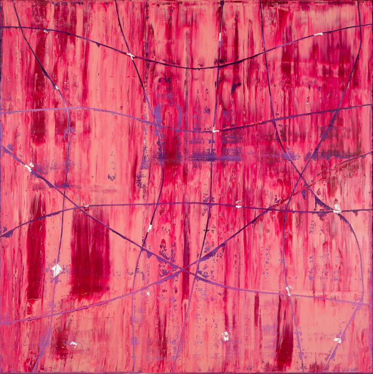 Artificial nature | 2018 Oil and knife on canvas 100 x 100 cm - 39.3 x 39.3 inch