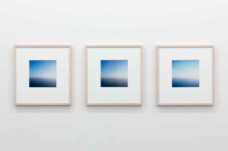Andrew Hazewinkel Asgelatas 4 – 6 (Mt Kalamos) , 2020 digital chromogenic prints, three parts 20 x 20 cm print size; 41 x 43 cm framed each Edition of 5 plus 2 artist's proofs