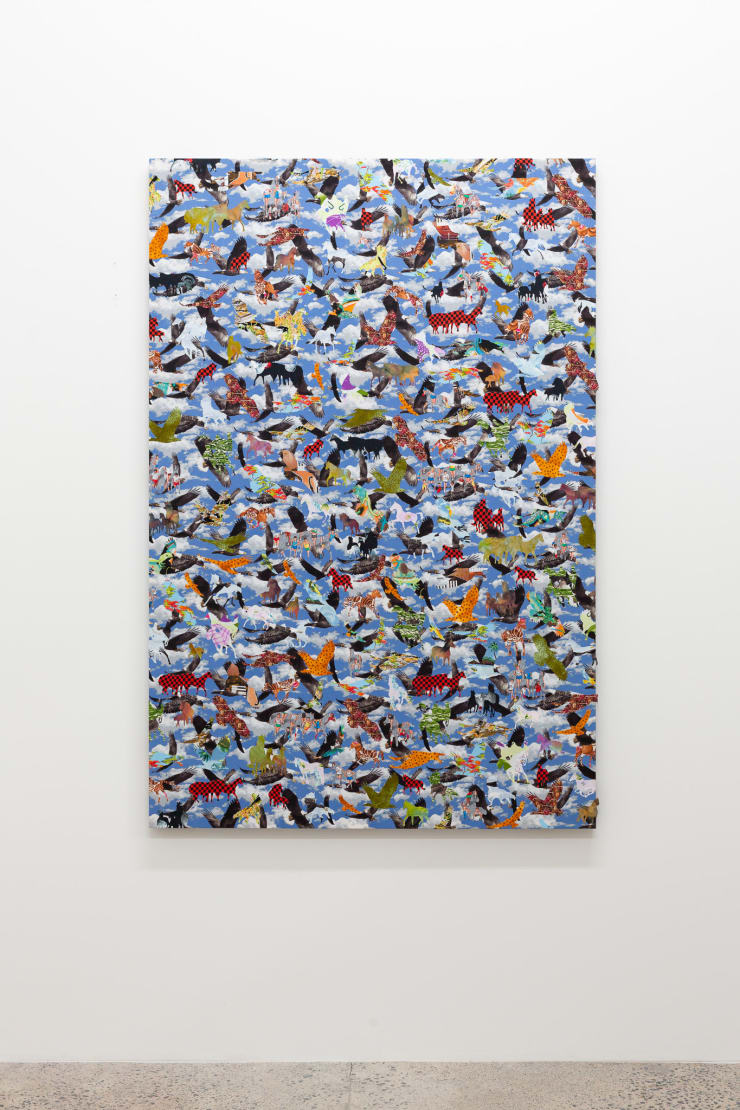 Yolunda Hickman Clearings, 2019 Cotton appliqué, stretched 150 x 100 cm