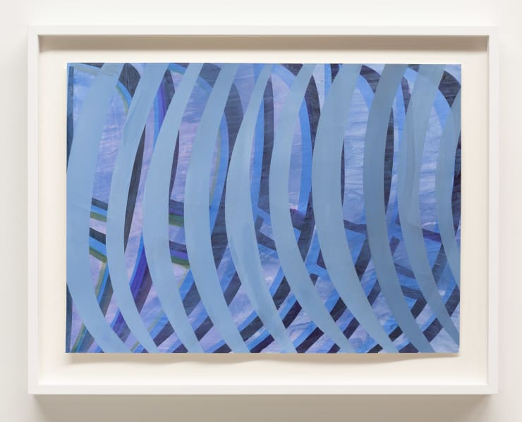 Sandra Bushby Waxing, 2023 Acrylic on cotton rag 38 x 51 cm paper size