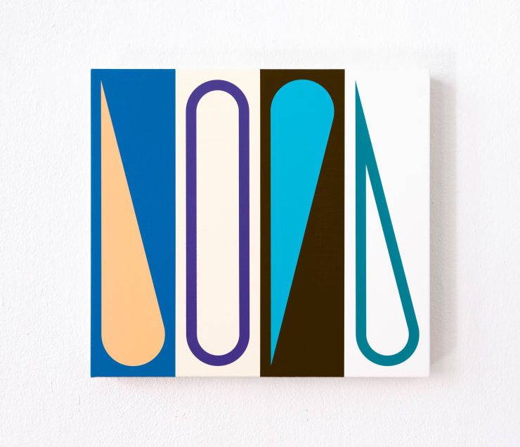 Jan van der Ploeg PAINTING No. 20-14, Untitled (THE NEW NORMAL), 2020 acrylic on canvas and board