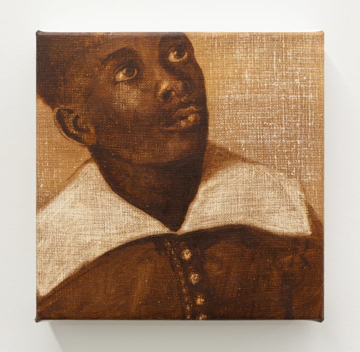 Gian Manik After Servant of Don Miguel de Castro, 2023 Oil on linen 16 x 16 cm