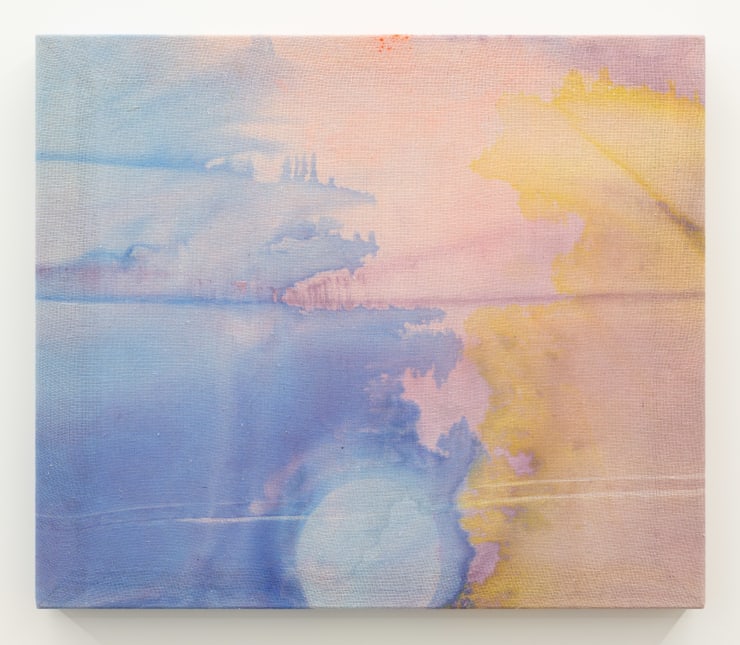 Lara Merrett The hours, 2023 Acrylic and ink on canvas 60 x 70 x 5.5 cm 23 1/2 x 27 1/2 x 2 1/4 in