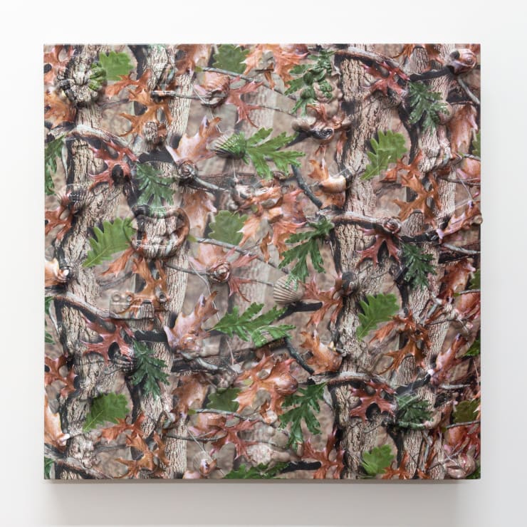 Yolunda Hickman Shells (Leaves), 2019 Polyvinyl alcohol, resin plaster, glue and epoxy on board 50 x 50 cm