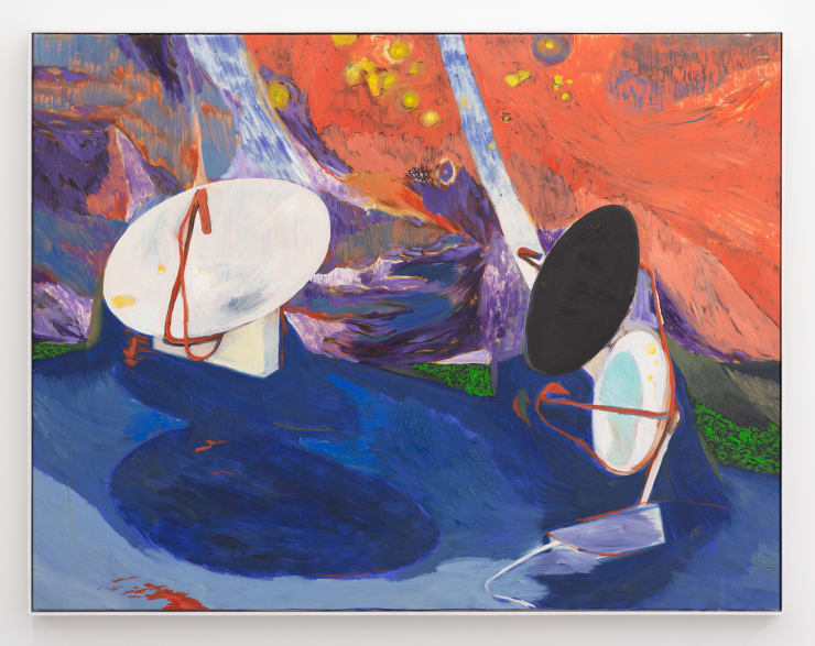 Henry Curchod Ischia Comms Team, 2020 Oil and acrylic on canvas 84 x 108 cm 33 x 42 1/2 in
