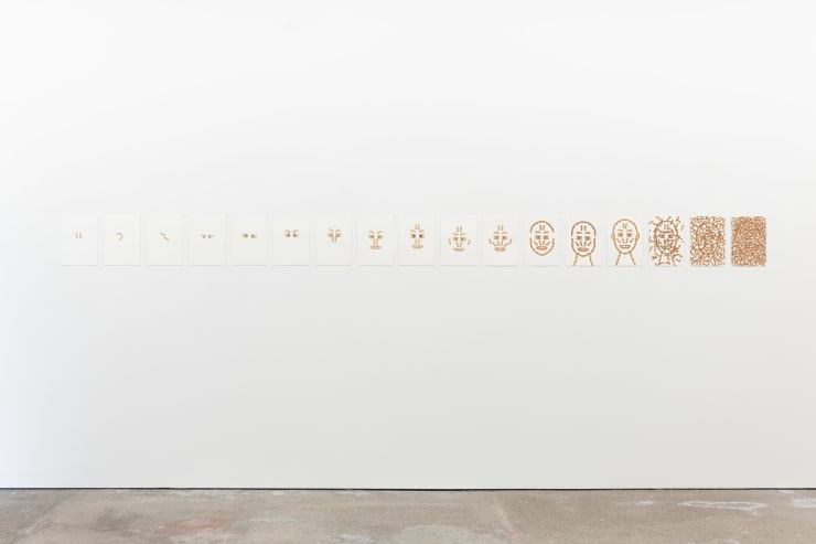 Zina Swanson Their seeds are winged and borne in pairs, 2024-2025 Watercolour on paper, 17 parts 29.7 x 21 cm each 11 3/4 x 8 1/4 in each