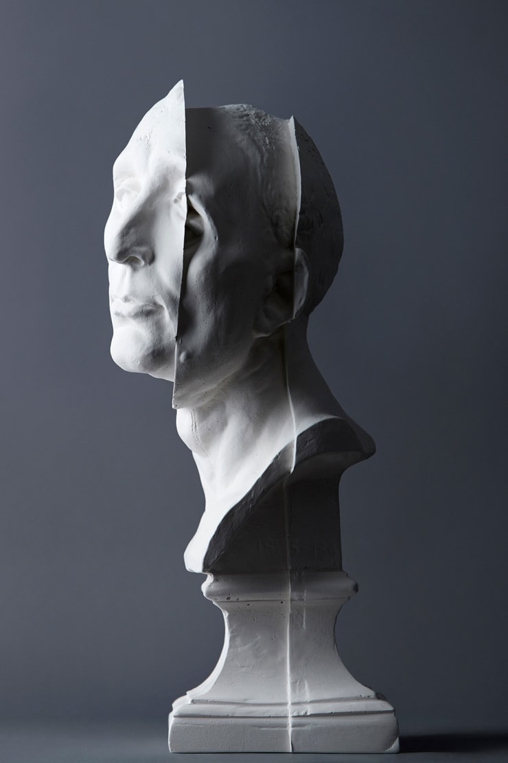 Andrew Hazewinkel The Ongoing Remains (Part I). The Emissaries: Keepers of our stories, 2019 powdered titanium pigment, gypsum cement 41 x 21 x 22 cm