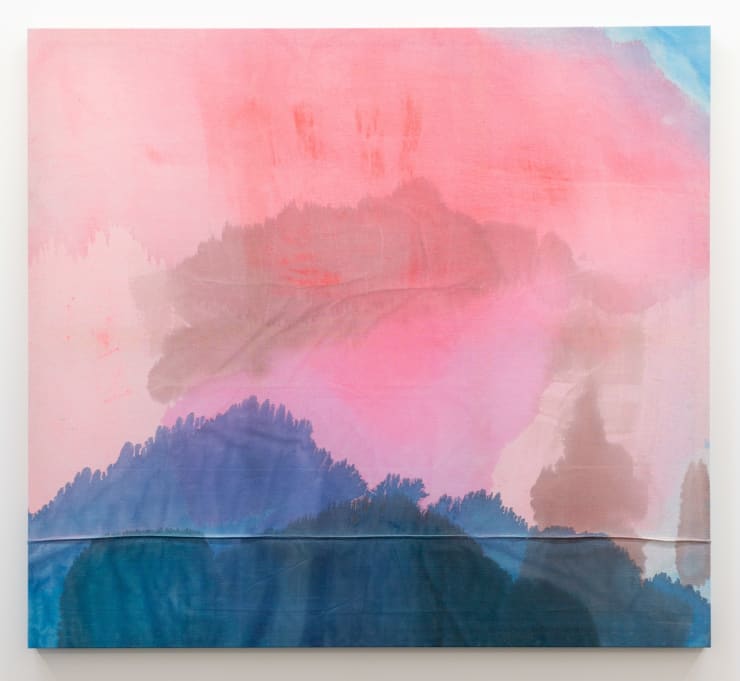 Lara Merrett time after time (sea and sky), 2023 acrylic and ink on canvas 200 x 250 cm