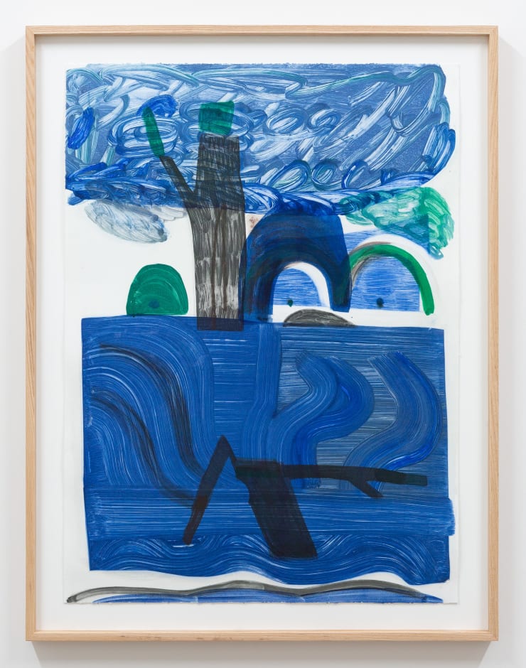 Emily Ferretti Shifting Landscape 28, 2018 Monotype on cotton rag, Magnani Incisioni 300gsm 76 x 55.5 cm Unique state print