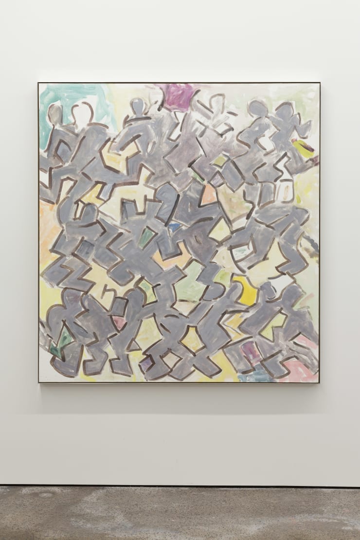 Tom Kreisler Leitmotif, 1990 Acrylic on canvas, artist's frame 162.5 x 152 cm 64 x 59 3/4 in