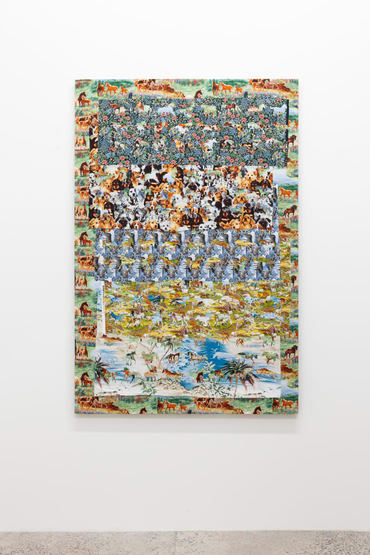 Yolunda Hickman Clearings, 2019 Cotton appliqué, stretched 150 x 100 cm