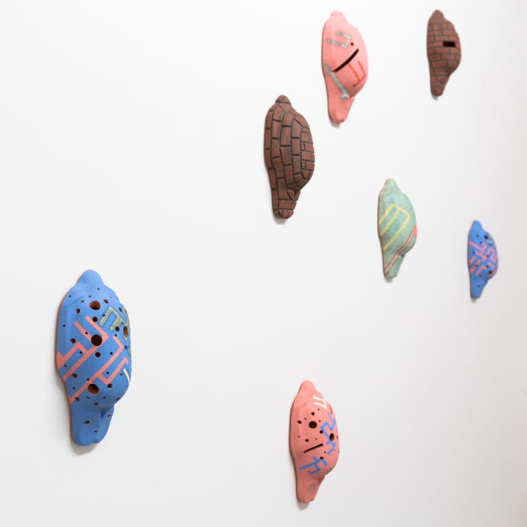 John Roy Blinkers, 2010 earthenware, twelve parts 20 x 10 x 5 cm each