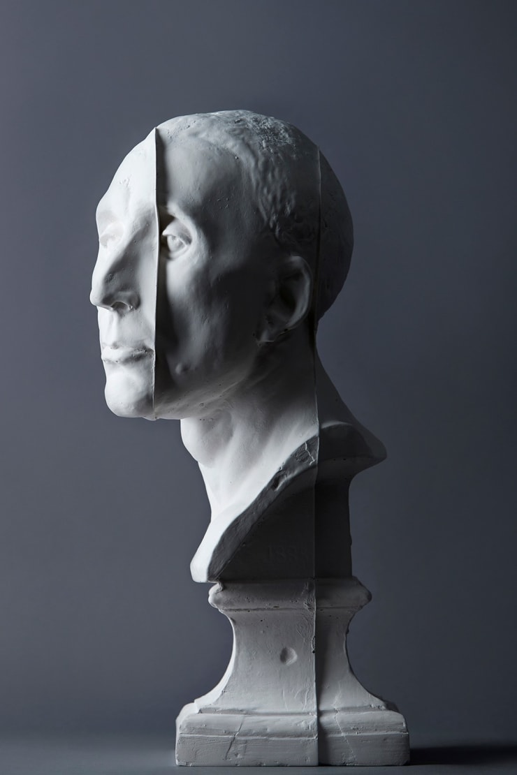 Andrew Hazewinkel The Ongoing Remains (Part I). The Emissaries: Keepers of our stories, 2019 powdered titanium pigment, gypsum cement 41 x 21 x 22 cm