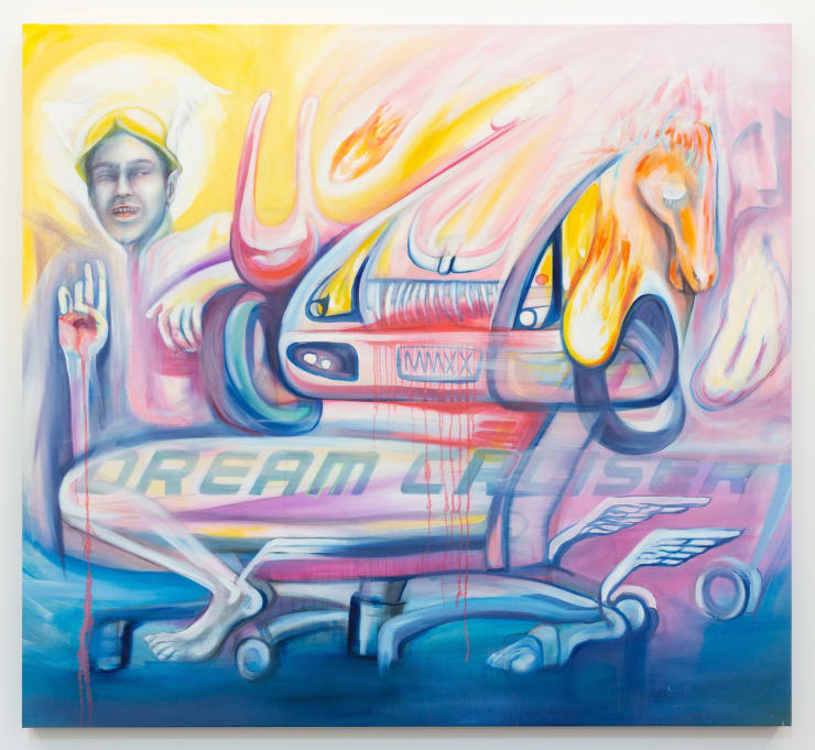 Anto Yeldezian Dream Cruiser, 2021 Acrylic and oil on canvas 160 x 175 cm 63 x 69 in