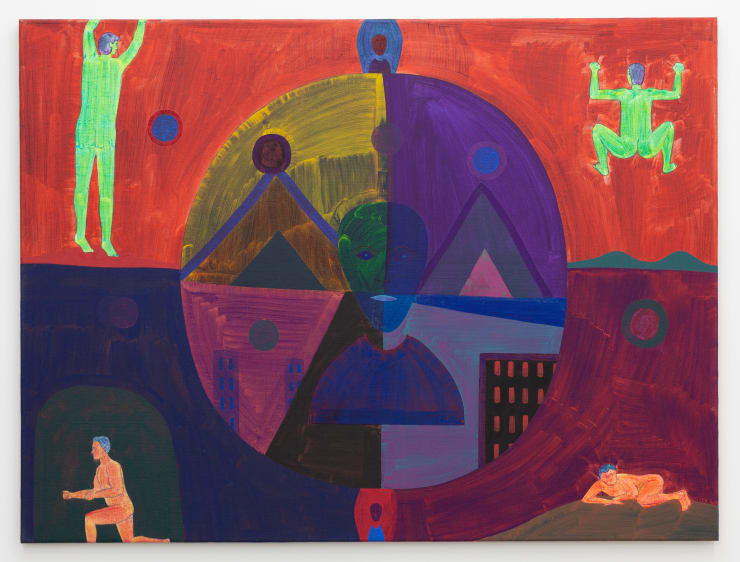 Sam Rountree Williams Striving and Straining, 2020 oil on linen 93 x 124 x 2 cm