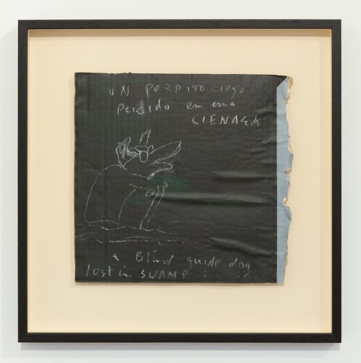 Tom Kreisler Blind Guide Dog, 2000 Chalk on card 43.5 x 43.5 cm