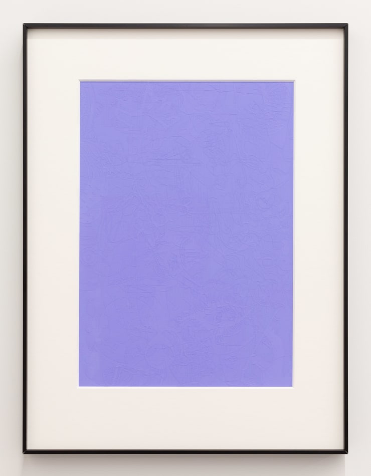 Yolunda Hickman Dust (Lilac), 2023 Flashe on paper 46 x 32 cm